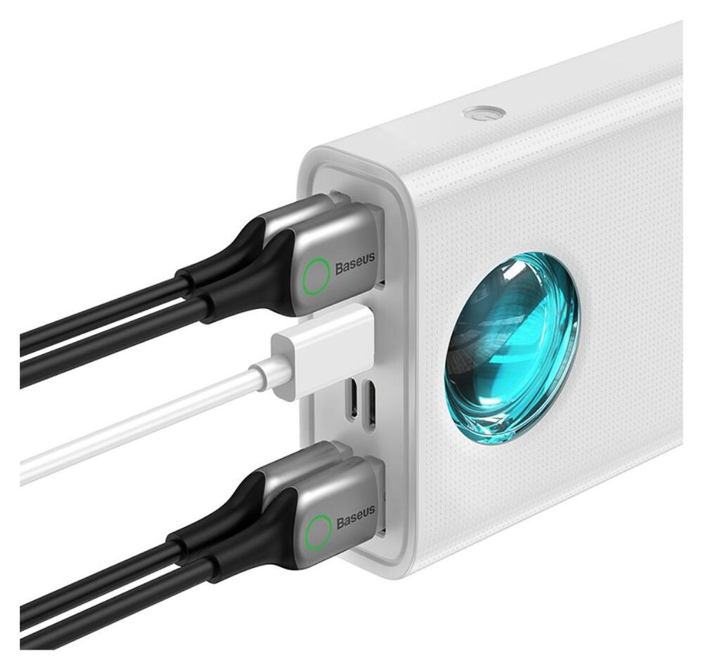 Baseus Amblight 30.000 mAh Extra Krachtige Powerbank Wit 65W afbeelding 2