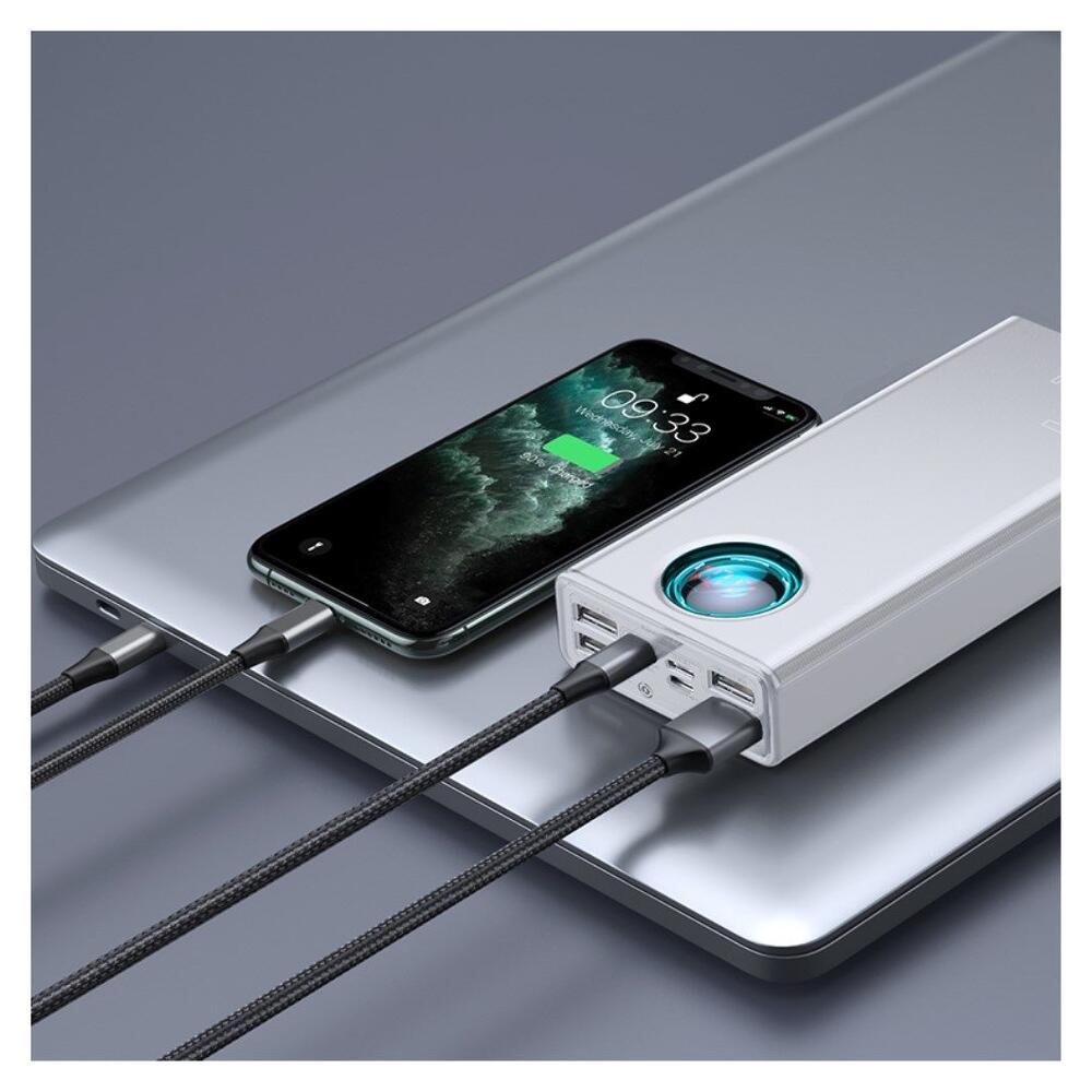 Baseus Amblight 30.000 mAh Extra Krachtige Powerbank Wit 65W afbeelding 11