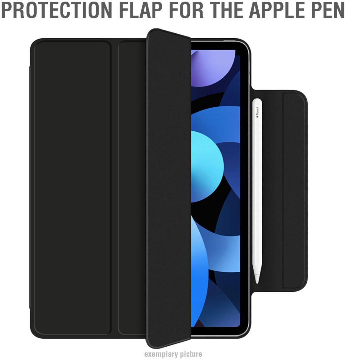 4smarts iFolio Apple iPad Pro 11 2018 / 2020 / 2021 Tri-Fold Zwart afbeelding 6