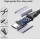4smarts USB-C naar 3.5mm Jack (Female) Aux Kabel Connector Grijs afbeelding 7