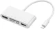 4smarts 5-in-1 Hub Lightning naar USB 2.0/HDMI/SD/Micro SD Wit afbeelding 1
