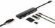 4Smarts 6-in-1 Hub USB-A / USB-C / Micro SD / SD-kaart / HDMI Grijs afbeelding 2