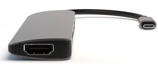 4Smarts 6-in-1 Hub USB-A / USB-C / Micro SD / SD-kaart / HDMI Grijs afbeelding 5
