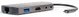 4Smarts 9-in-1 Hub LAN/USB-A/USB-C/3.5mm/SD-kaart Ingang Space Gray afbeelding 1