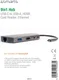 4Smarts 9-in-1 Hub LAN/USB-A/USB-C/3.5mm/SD-kaart Ingang Space Gray afbeelding 3