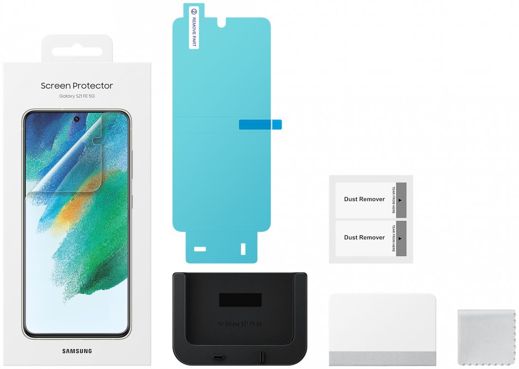 Originele Samsung Galaxy S21 FE Screen Protector Fingerprint Folie afbeelding 4