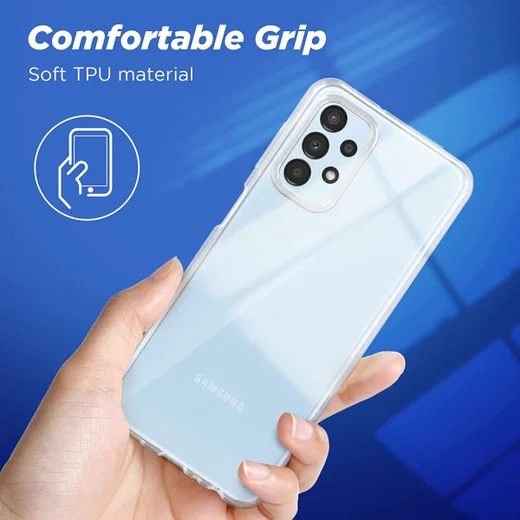 Samsung Galaxy A13 4G Hoesje Dun TPU Back Cover Transparant afbeelding 7