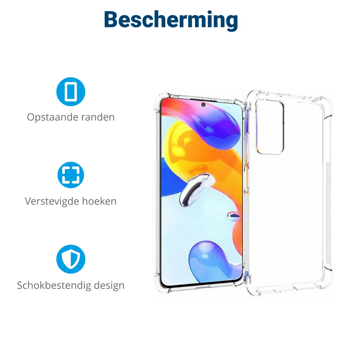 Xiaomi Redmi Note 11 Pro Hoesje Schokbestendig TPU Transparant afbeelding 8