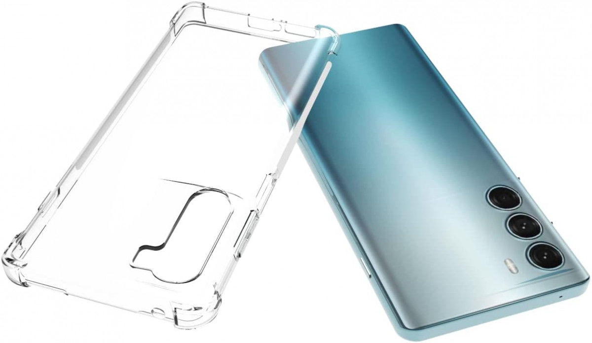 Motorola Moto G200 Hoesje Schokbestendig en Dun TPU Transparant afbeelding 2