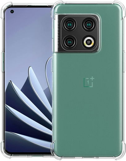 OnePlus 10 Pro Hoesje Schokbestendig en Dun TPU Transparant afbeelding 2