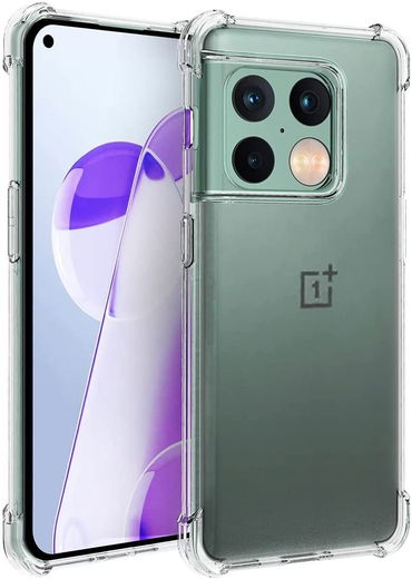 OnePlus 10 Pro Hoesje Schokbestendig en Dun TPU Transparant afbeelding 1