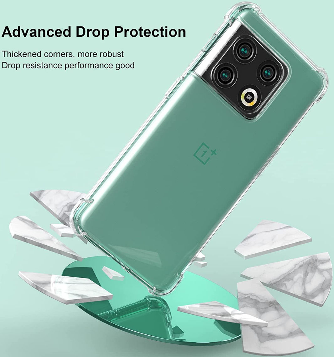 OnePlus 10 Pro Hoesje Schokbestendig en Dun TPU Transparant afbeelding 6