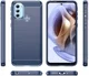 Motorola Moto G31/G41 Hoesje Geborsteld TPU Flexibele Back Cover Blauw afbeelding 10