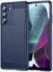 Motorola Moto G200 5G Hoesje Geborsteld TPU Back Cover Blauw afbeelding 1