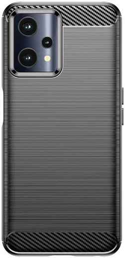 Realme 9 Pro Hoesje Geborsteld TPU Back Cover Zwart afbeelding 2