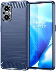 Oppo Reno 8 Lite Hoesje Geborsteld TPU Back Cover Blauw afbeelding