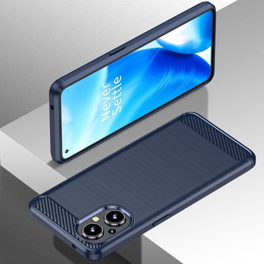 Oppo Reno 8 Lite Hoesje Geborsteld TPU Back Cover Blauw afbeelding 9