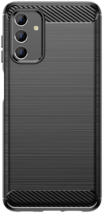 Samsung Galaxy A13 4G Hoesje Geborsteld TPU Flexibele Back Cover Zwart afbeelding 2