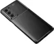 Motorola Moto G200 5G Hoesje Siliconen Carbon TPU Back Cover Zwart afbeelding 2