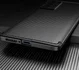 Motorola Moto G200 5G Hoesje Siliconen Carbon TPU Back Cover Zwart afbeelding 5