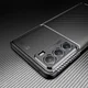 Motorola Moto G200 5G Hoesje Siliconen Carbon TPU Back Cover Zwart afbeelding 8