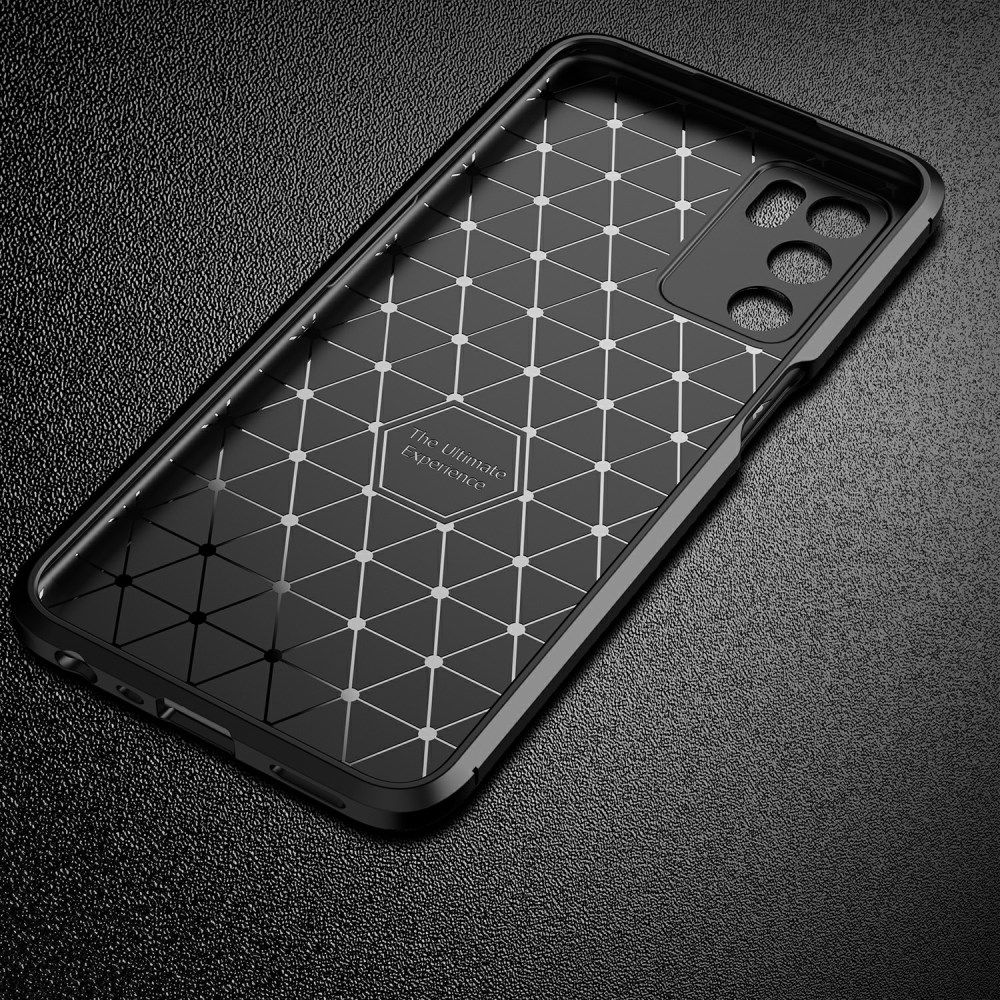 Oppo A16s/A16/Oppo A54S Hoesje Siliconen Carbon TPU Back Cover Zwart afbeelding 9