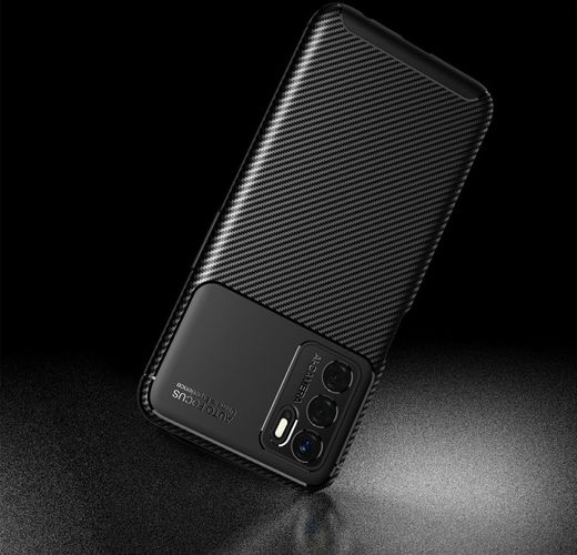 Oppo A16s/A16/Oppo A54S Hoesje Siliconen Carbon TPU Back Cover Zwart afbeelding 10