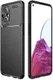 Oppo Reno 8 Lite Hoesje Siliconen Carbon TPU Back Cover Zwart afbeelding 1
