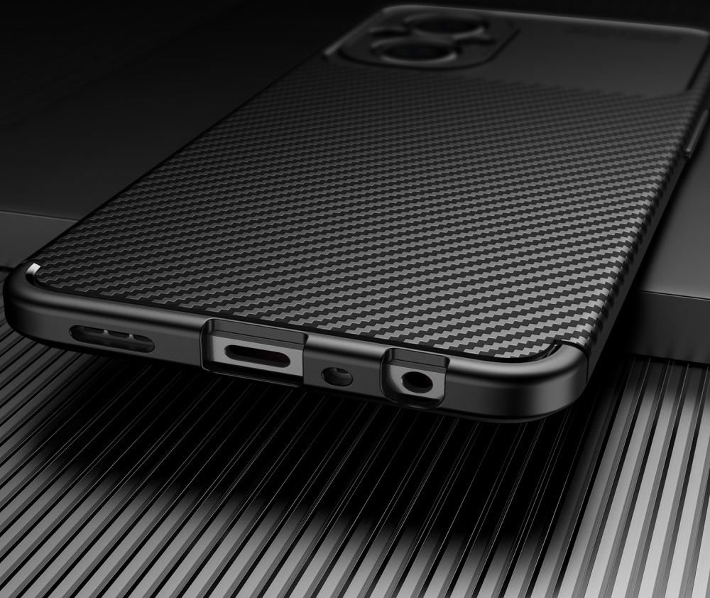 Oppo Reno 8 Lite Hoesje Siliconen Carbon TPU Back Cover Blauw afbeelding 7