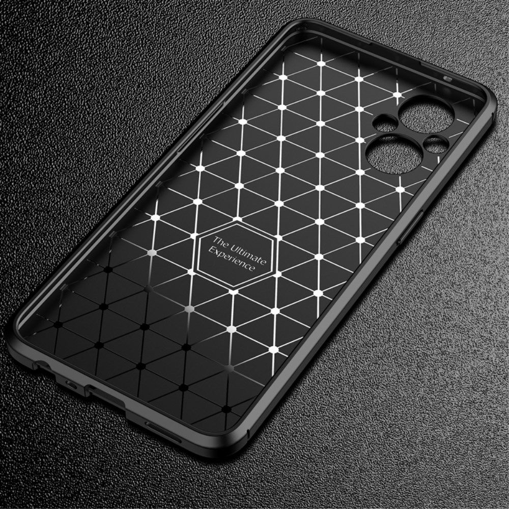 Oppo Reno 8 Lite Hoesje Siliconen Carbon TPU Back Cover Blauw afbeelding 8
