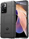 Xiaomi Redmi Note 11 Pro (5G) Hoesje Rugged Shield Back Cover Zwart
