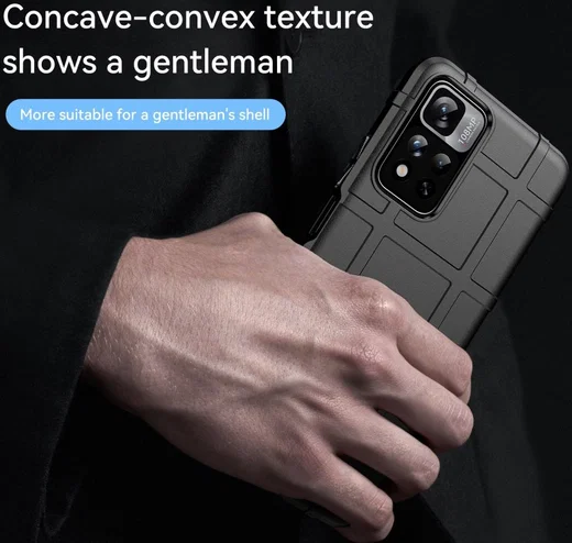 Xiaomi Redmi Note 11 Pro (5G) Hoesje Rugged Shield Back Cover Zwart afbeelding 7