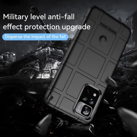 Xiaomi Redmi Note 11 Pro (5G) Hoesje Rugged Shield Back Cover Zwart afbeelding 2