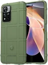 Xiaomi Redmi Note 11 Pro (5G) Hoesje Rugged Shield Back Cover Groen