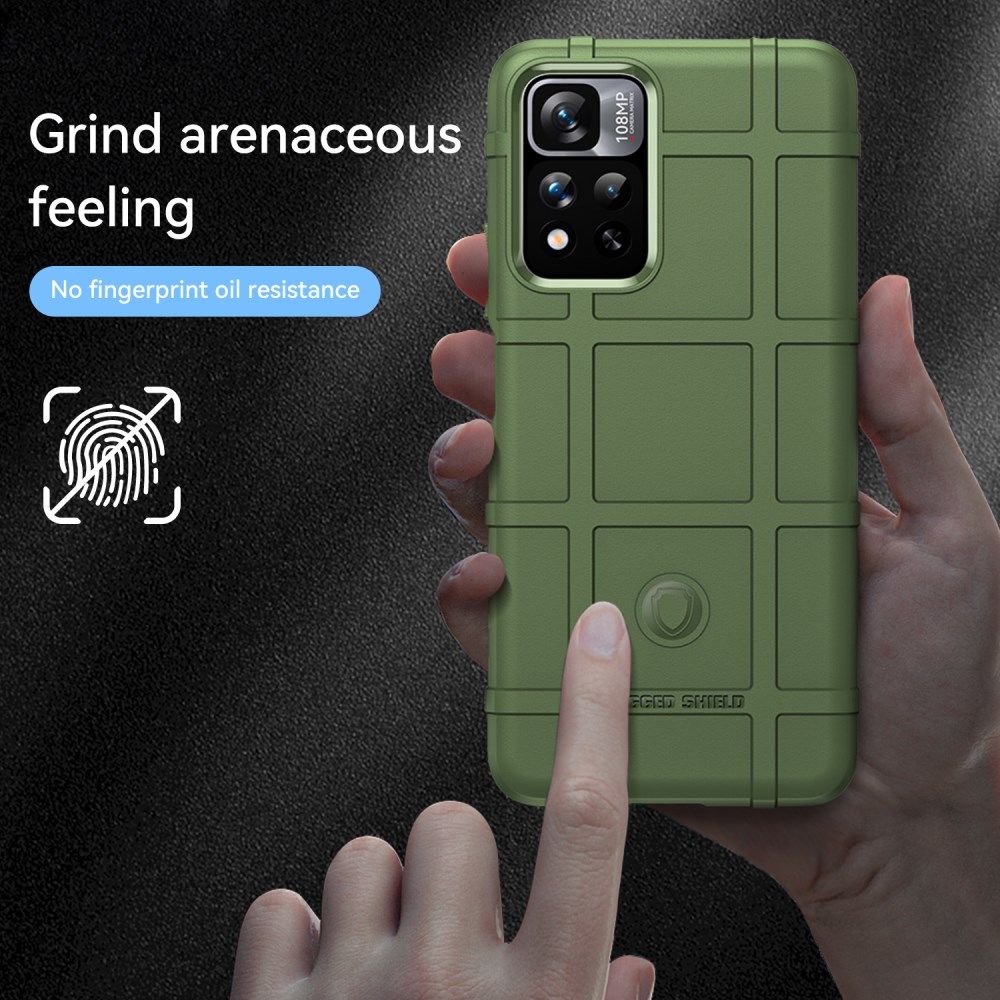 Xiaomi Redmi Note 11 Pro (5G) Hoesje Rugged Shield Back Cover Groen afbeelding 3