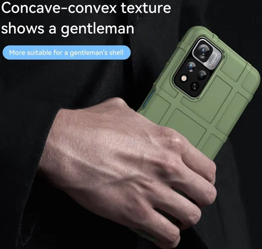 Xiaomi Redmi Note 11 Pro (5G) Hoesje Rugged Shield Back Cover Groen afbeelding 5