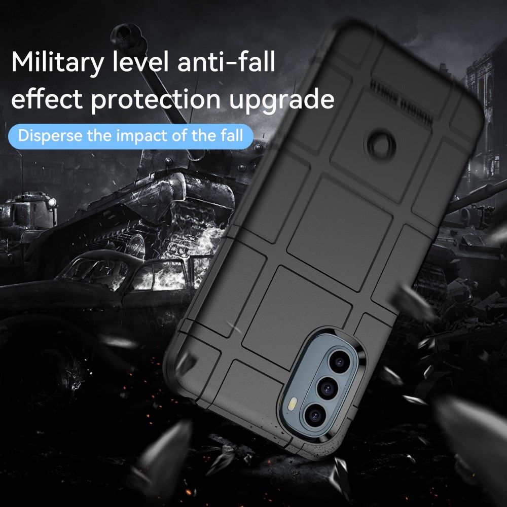 Motorola Moto G31/G41 Hoesje Shock Proof Rugged Back Cover Zwart afbeelding 4