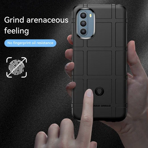 Motorola Moto G31/G41 Hoesje Shock Proof Rugged Back Cover Zwart afbeelding 5