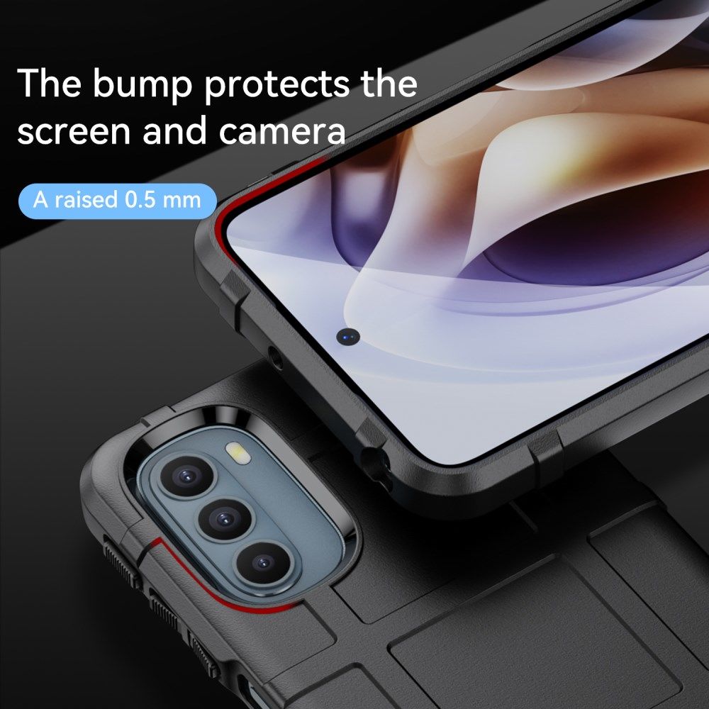 Motorola Moto G31/G41 Hoesje Shock Proof Rugged Back Cover Zwart afbeelding 8