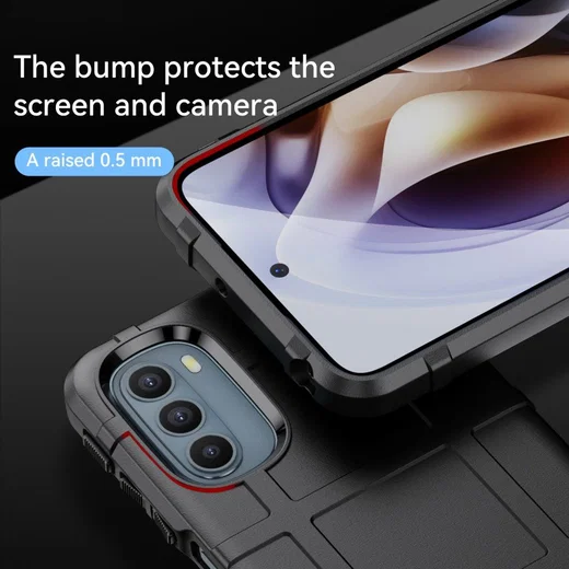 Motorola Moto G31/G41 Hoesje Shock Proof Rugged Back Cover Zwart afbeelding 8