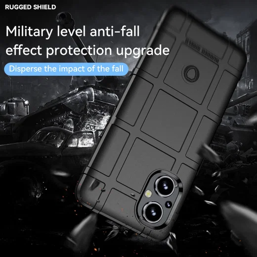 Oppo Reno 8 Lite Hoesje Shock Proof Rugged Shield Back Cover Zwart afbeelding 8