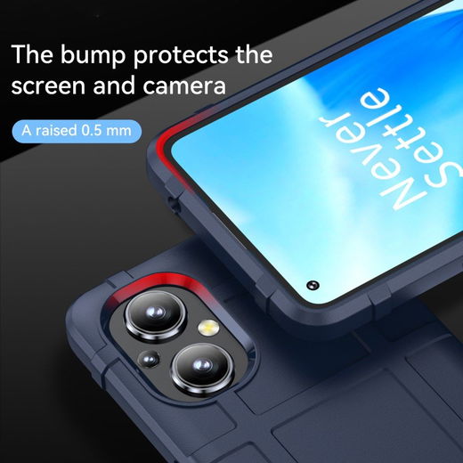 Oppo Reno 8 Lite Hoesje Shock Proof Rugged Shield Back Cover Blauw afbeelding 4