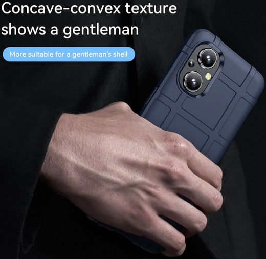 Oppo Reno 8 Lite Hoesje Shock Proof Rugged Shield Back Cover Blauw afbeelding 7