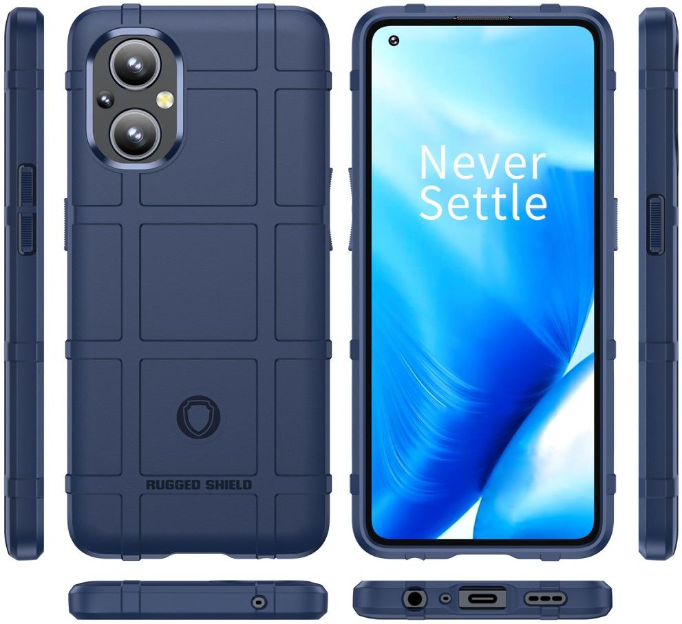 Oppo Reno 8 Lite Hoesje Shock Proof Rugged Shield Back Cover Blauw afbeelding 9