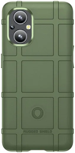 OnePlus Reno 8 Lite Hoesje Shock Proof Rugged Shield Back Cover Groen afbeelding 2
