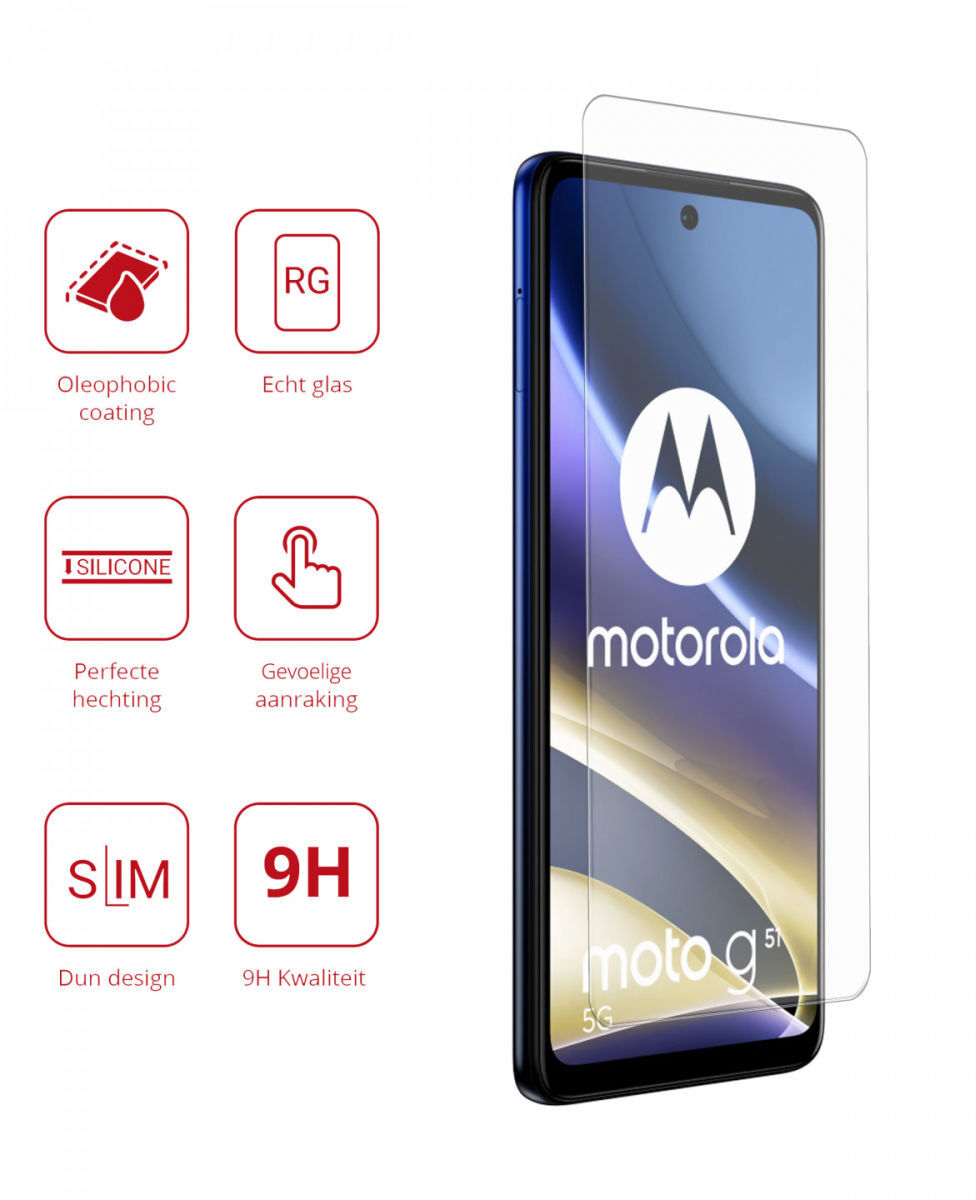 Rosso Motorola Moto G51 9H Tempered Glass Screen Protector afbeelding 2