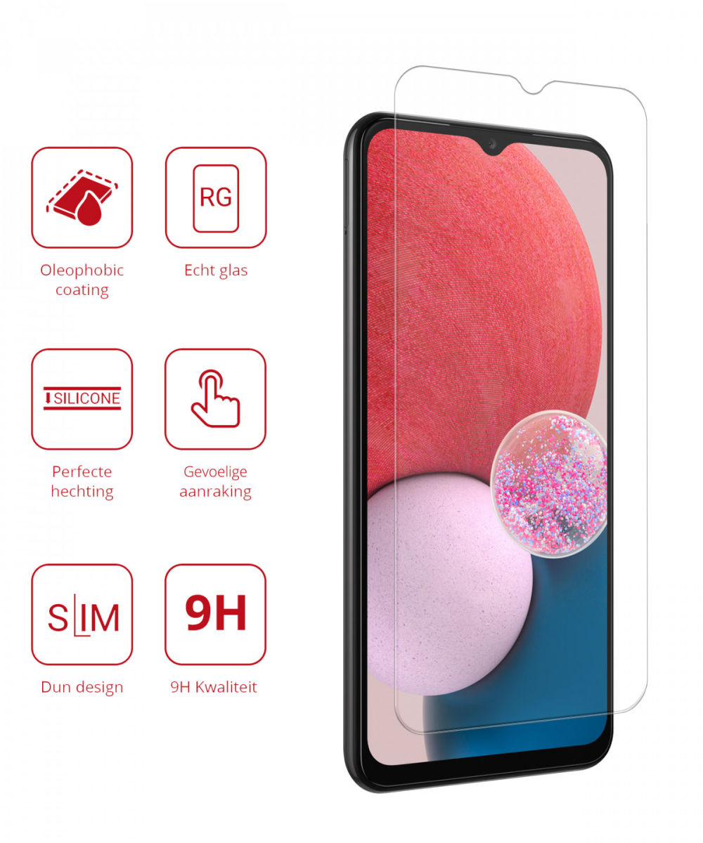 Rosso Samsung Galaxy A13 4G 9H Tempered Glass Screen Protector afbeelding 2