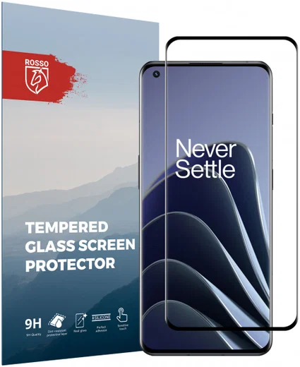 Rosso OnePlus 10 Pro 9H Tempered Glass Screen Protector Zwart afbeelding 1