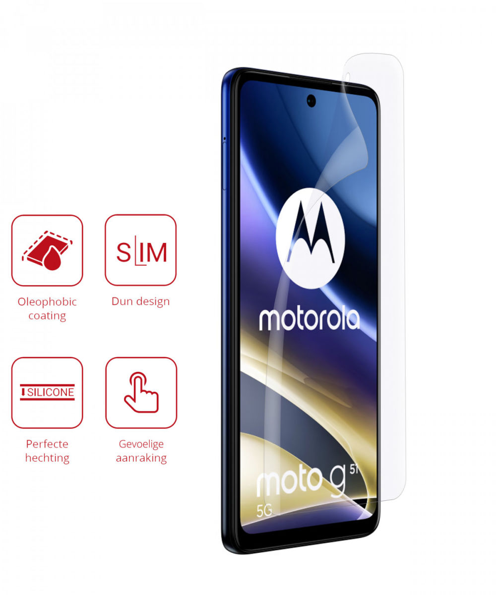 Rosso Motorola Moto G51 5G Ultra Clear Screen Protector Duo Pack afbeelding 2