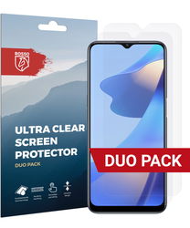 Rosso Oppo A16/A16s/Oppo A54S Ultra Clear Screen Protector Duo Pack afbeelding
